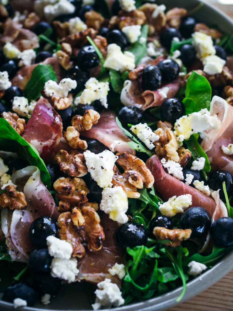 Fresh Blueberry & Cured Pork Salad 
